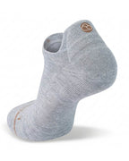 Grey Shezza padded ankle sock on a mannequin foot