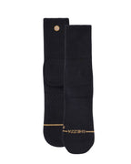 Pair of black Shezza padded crew socks