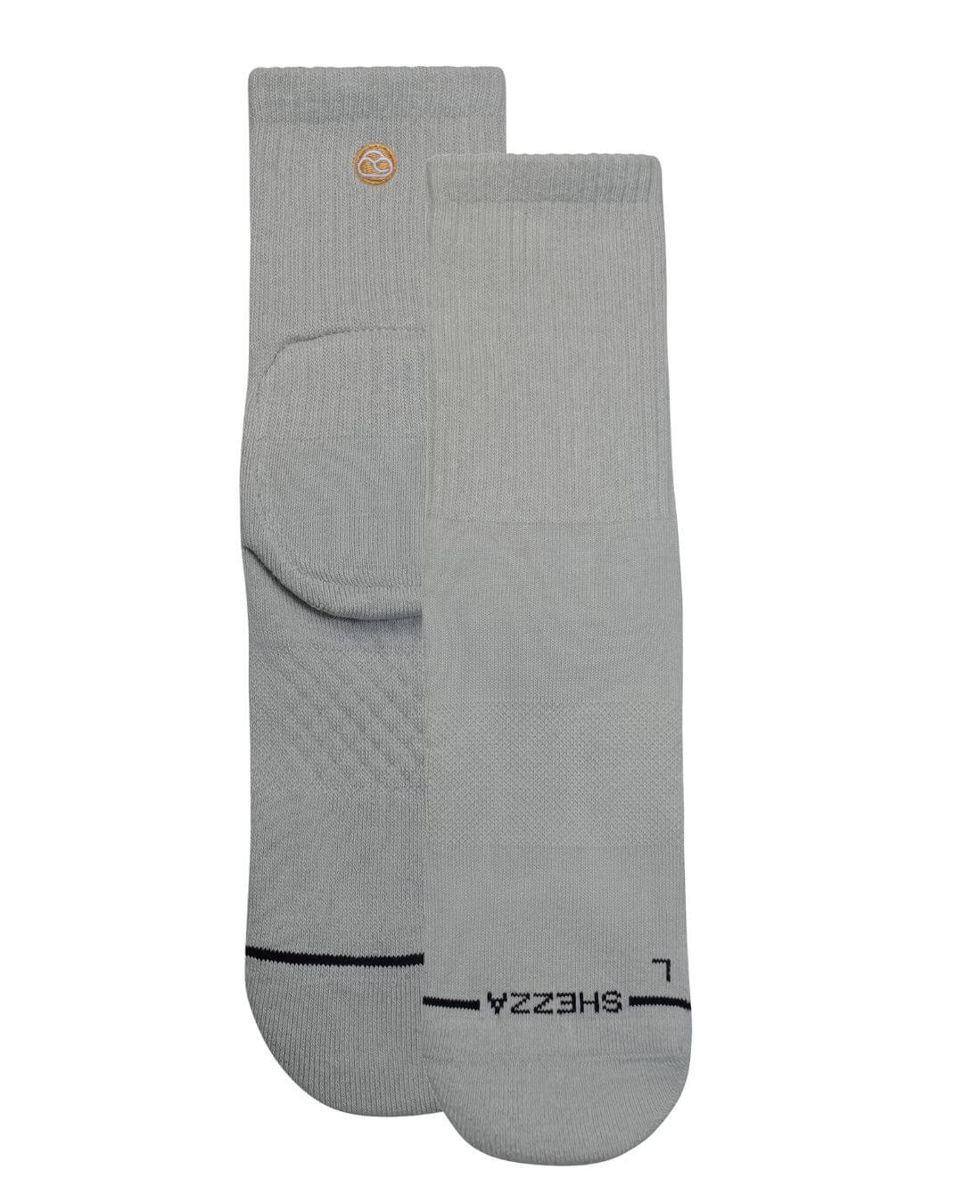 Pair of grey Shezza padded crew socks