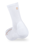 White Shezza padded crew sock