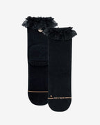 Pair of black Shezza padded lace socks