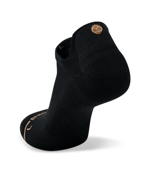 Black Shezza padded ankle sock